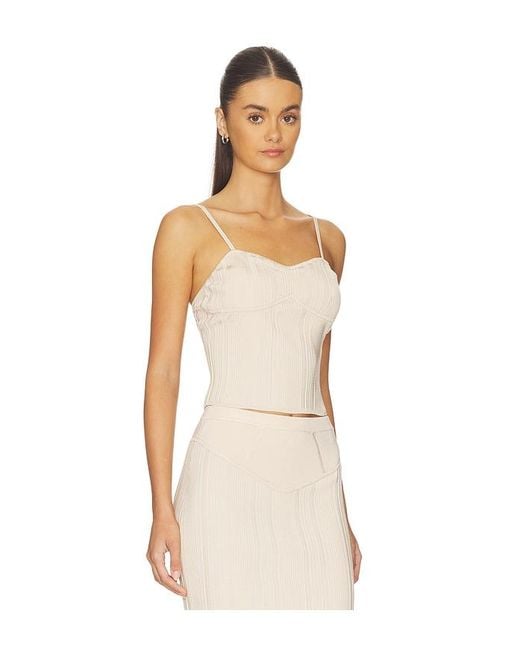 Fleur du Mal Natural Rib Darted Cami Top
