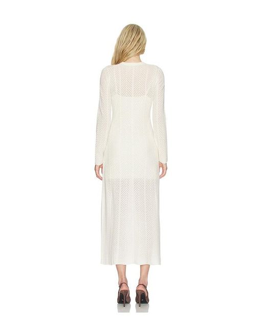 NAADAM White Cashmino Lace Pointelle Dress