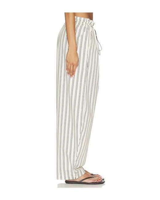 WeWoreWhat White Adjustable Waist Pant