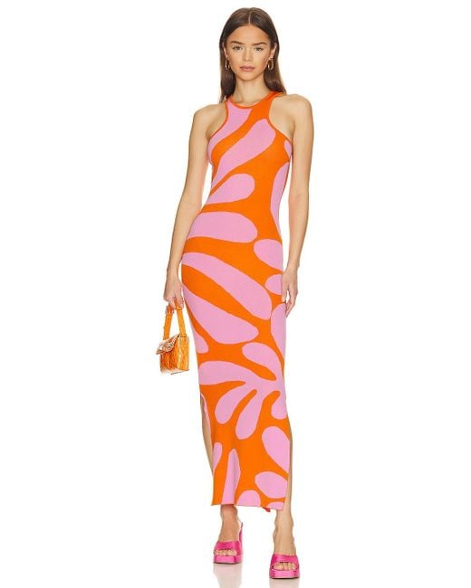 Solid & Striped Orange Sia Dress