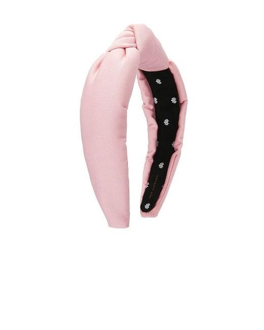 Lele Sadoughi White Twill Knotted Headband