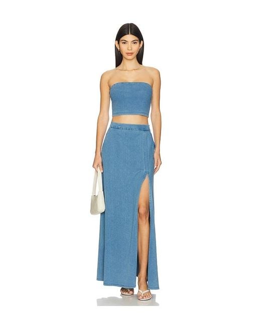 Susana Monaco Blue Stretch Denim Tube