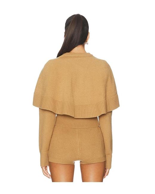 Ronny Kobo Brown Evian Knit Top