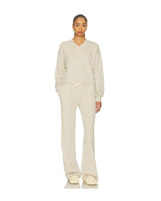 ÉTERNE White Oversized Wide Leg Sweatpant
