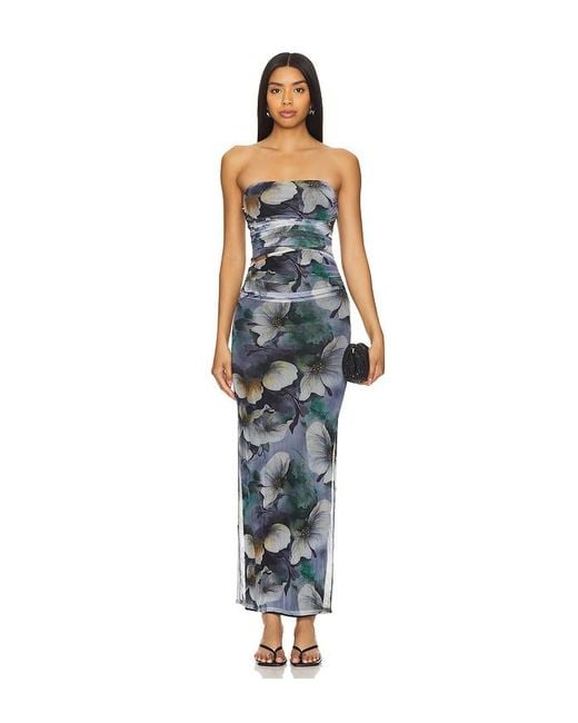 MORE TO COME Blue Sammie Maxi Dress