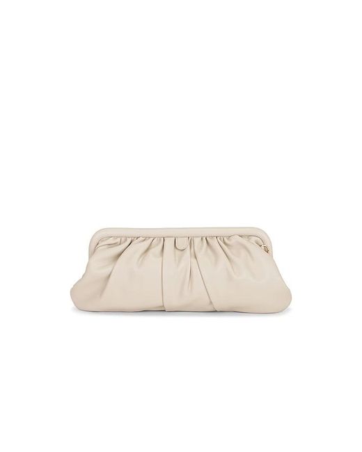 Olga Berg Natural Catherine Gathered Clutch