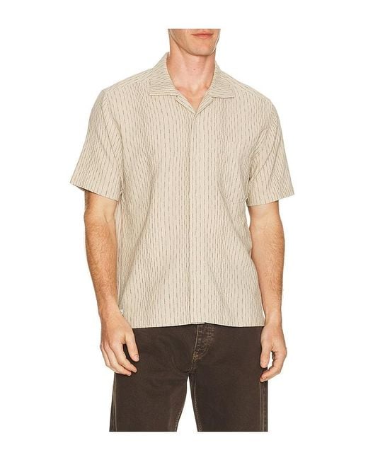 Percival Natural Leland Cuban Shirt for men