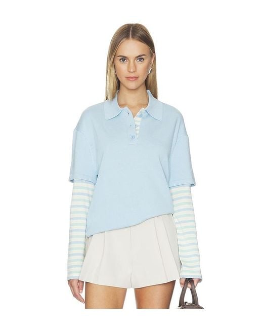SER.O.YA Blue Emilee Top