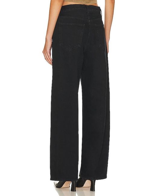 Agolde Black Low Slung Baggy Jeans