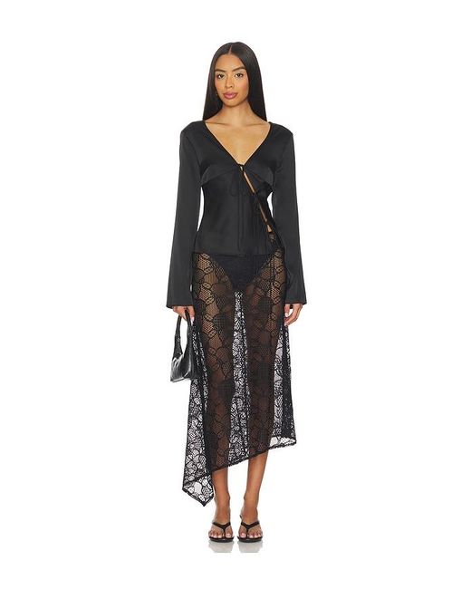 Lioness Black Mariah Long Sleeve Top
