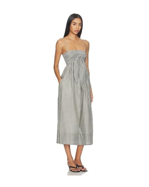 Vince White Tie Smocked Cami Dress
