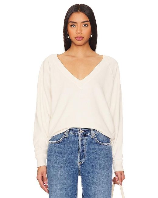 The Great Natural The V Neck Sweatshirt