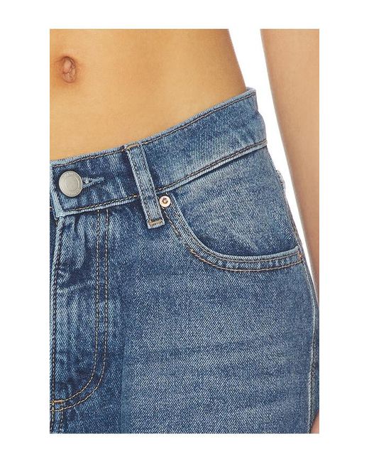 DL1961 Blue Kendell Contoured Tapered Straight Jeans