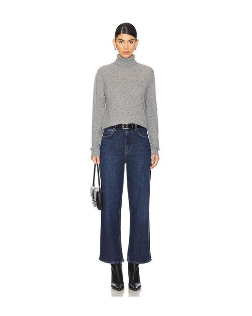 Agolde Blue Recycled Cotton Wide-Leg Jeans