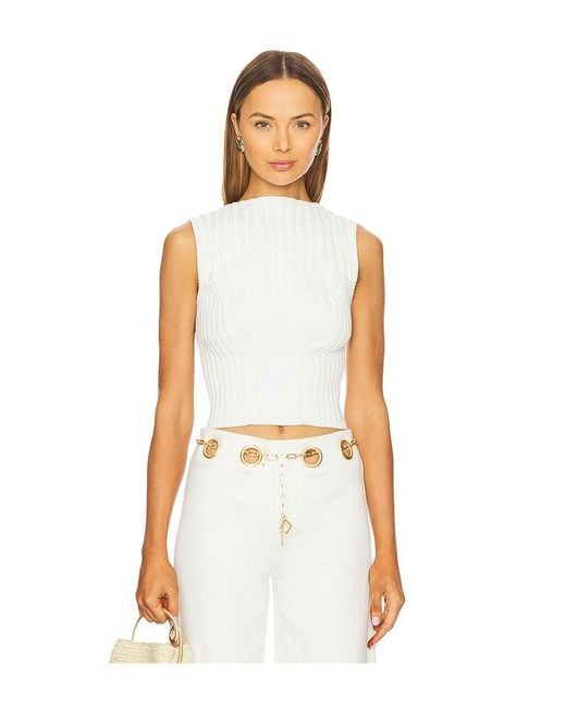 Cult Gaia Anzu スリーブレストップス White