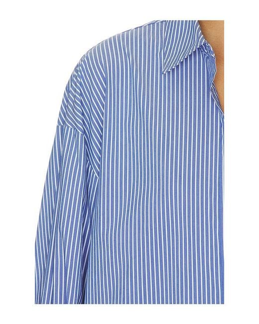 WAO Blue Poplin Button Up