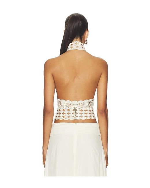 Bec & Bridge White Ania Halter Top