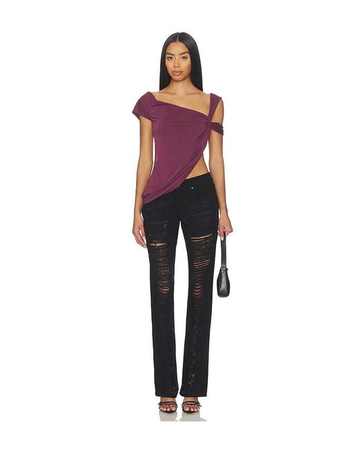 Jaded London Black Slashed Jean