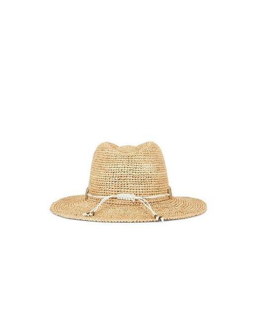 Nikki Beach White Amber Fedora Hat