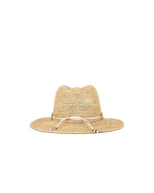 Nikki Beach White Amber Fedora Hat
