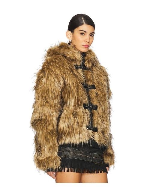 Jaded London Multicolor Mendoza Faux Fur Jacket