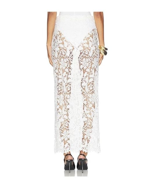 La Porte White Juliet Lace Skirt