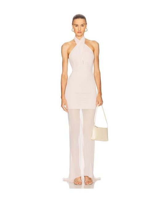 Amanda Uprichard White Abendkleid Alaina