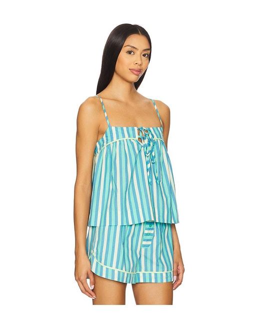Damson Madder Blue Ellis Shell Top