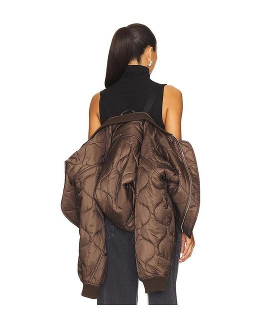 Agolde Brown Isla Quilted Jacket