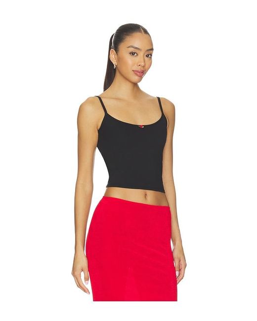 RAT BOI Red Scoop Back Crop Cami Top