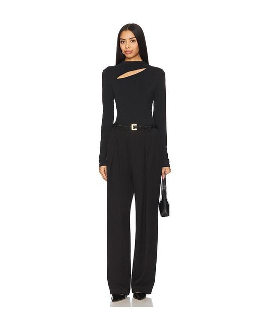 RUE SOPHIE Black Drape Pant