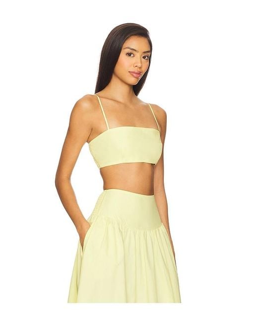 Susana Monaco Yellow Crop String Top