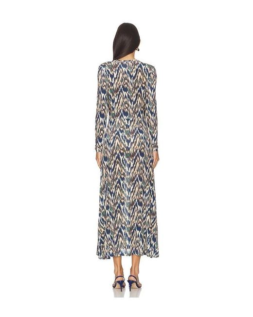 Ulla Johnson White Naia Long Sleeve Ruched Midi Dress