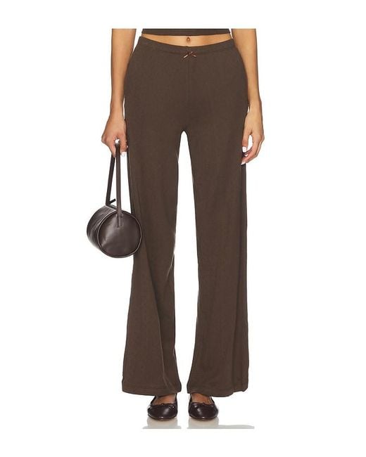 RAT BOI Brown Pointelle Pant