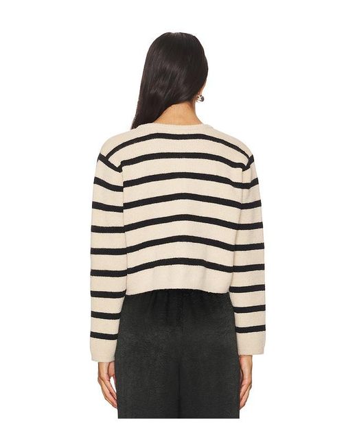 Line & Dot Black Benni Stripe Cardigan