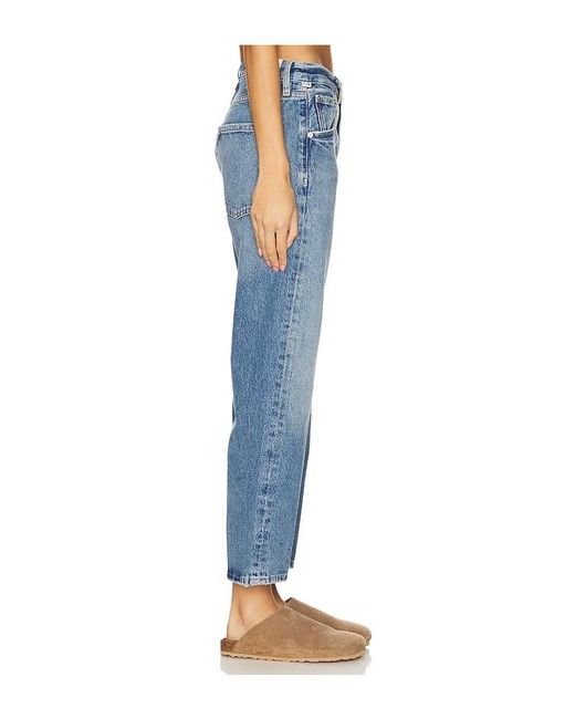 Citizens of Humanity Blue Winslow Cropped Boyfriend Jeans