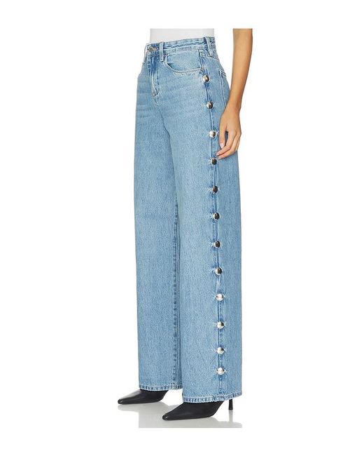 Blank NYC Blue Franklin High Rise Straight Leg