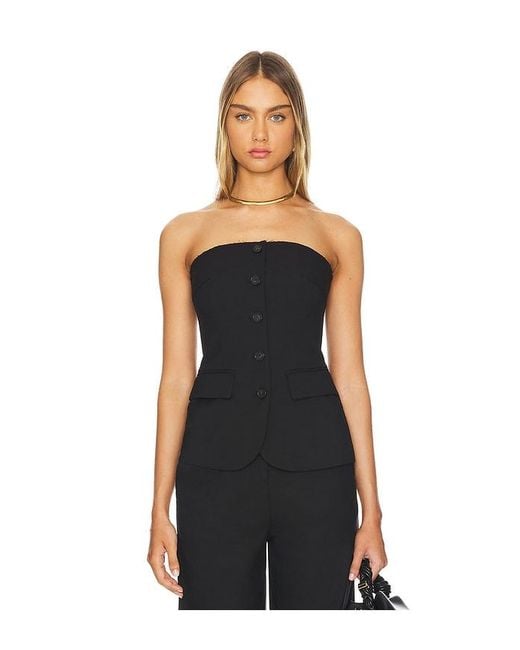 Lovers + Friends Black Bianca Top