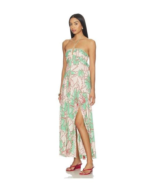 Poupette White Carla Long Dress