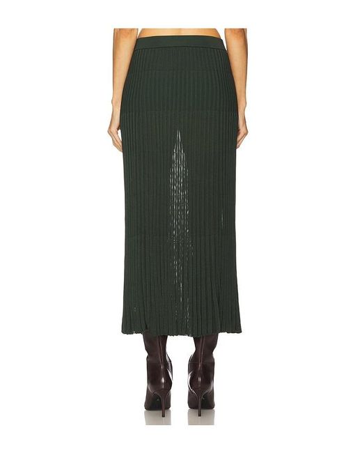 Zimmermann Green Pleated Midi Skirt