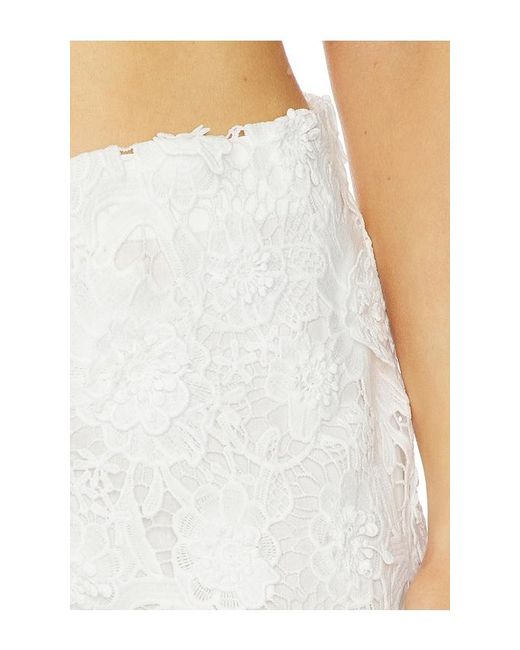 Bardot White Amyra High Waisted Short