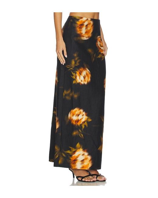 Clea Orange Morgan Skirt