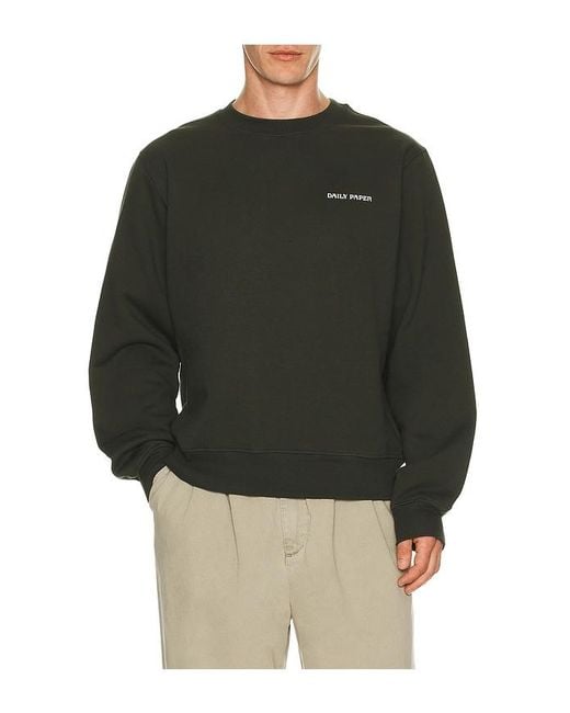 Daily Paper Black Matchstick Shield Sweatshirt for men