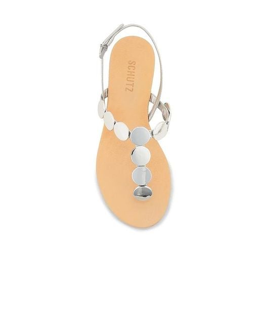 SCHUTZ SHOES White Acacia T Sandal