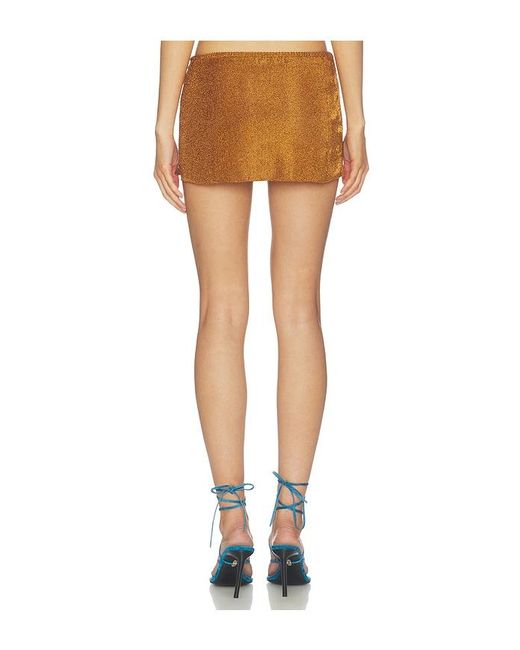 GUIZIO Brown X Revolve Jewels Skirt