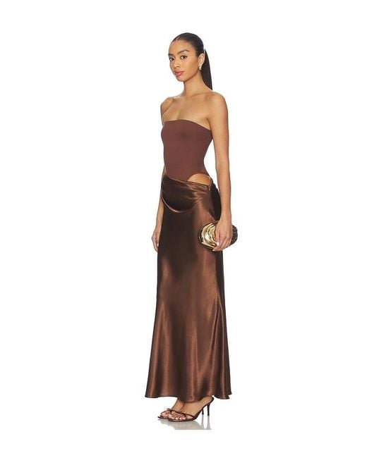 ALL THE WAYS Brown Carrie Maxi Dress