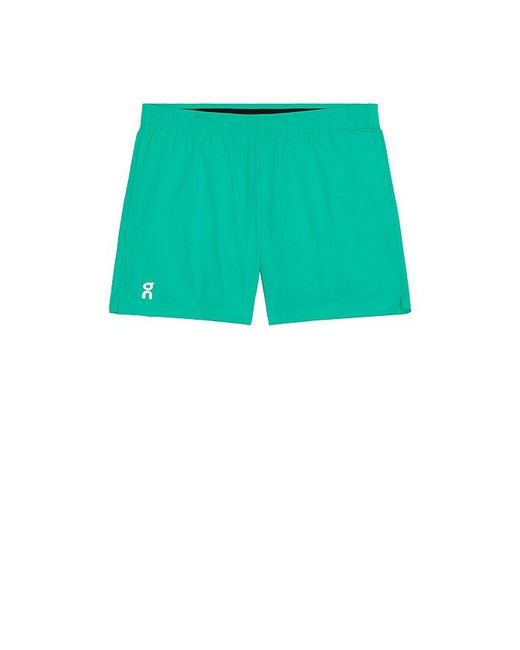 On Shoes Green 5 Core Shorts for men