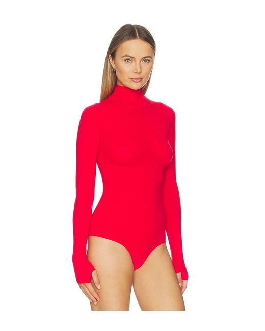 Commando Red Ballet Body Turtleneck Bodysuit
