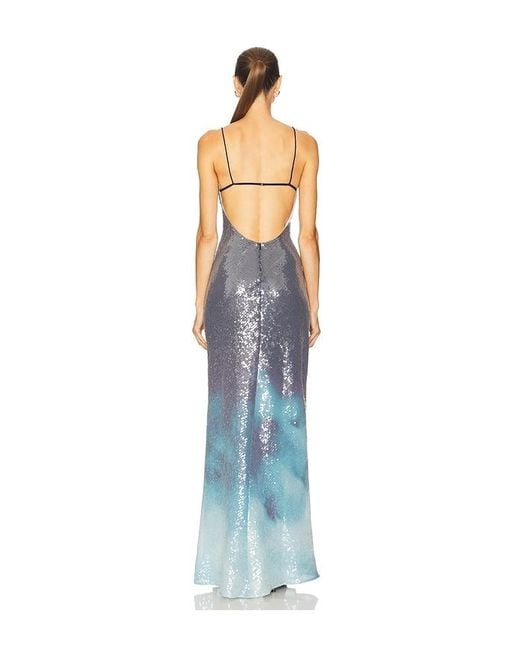 SAU LEE Blue Melrose Dress