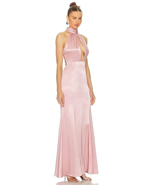 Lovers + Friends Pink Bridgette Gown